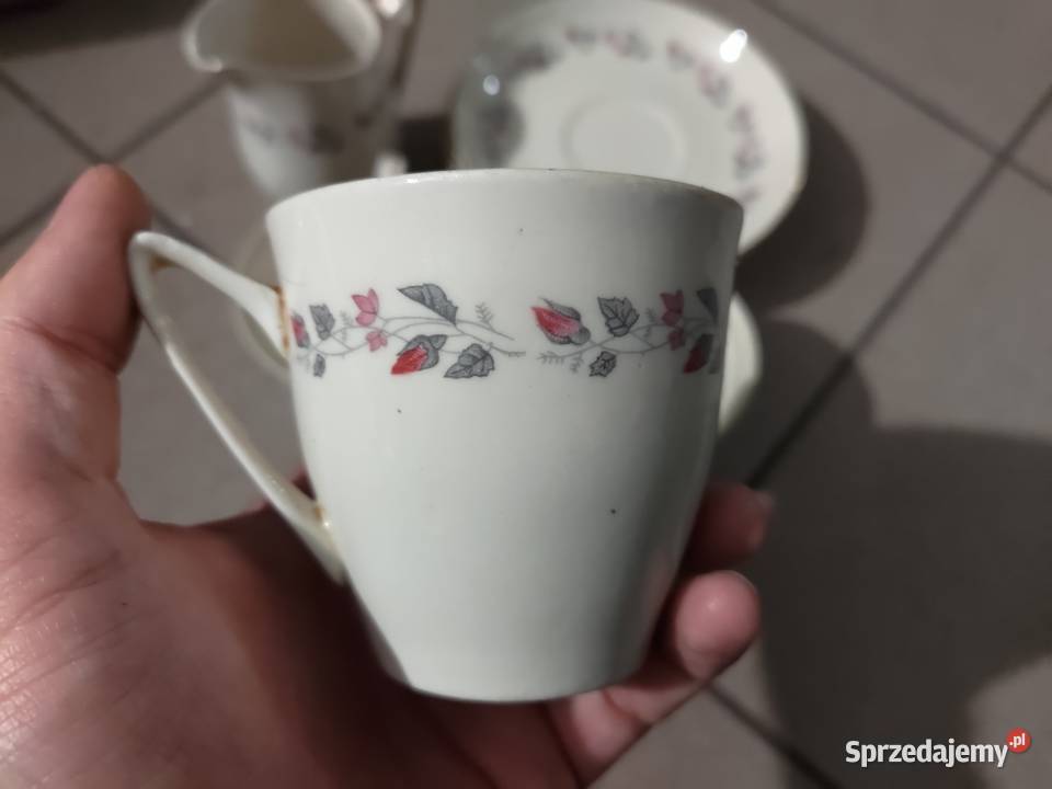 Porcelana Tułowice zestaw do kawy herbaty ecru Babienica sprzedam