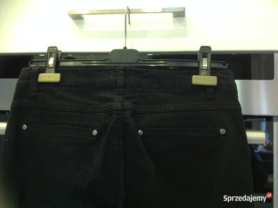 Spodnie Czarne Jeans Damskie Reserved r SM rurki Nowa Sól