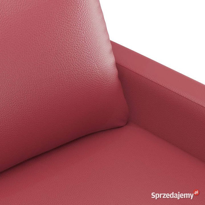 2osobowa sofa winna czerwień 120 sztuczna skóra Dom i Ogród Warszawa
