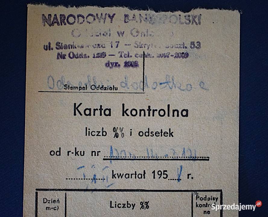 Stowarzyszenie Kupców Opałowych 1947 karta Chełmno