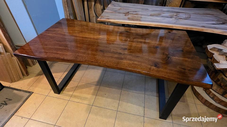 stół orzech włoski 170x90 lite drewno Kielce