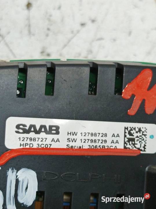 WYŚWIETLACZ 12798727 Saab 93 II 20022014 świętokrzyskie sprzedam