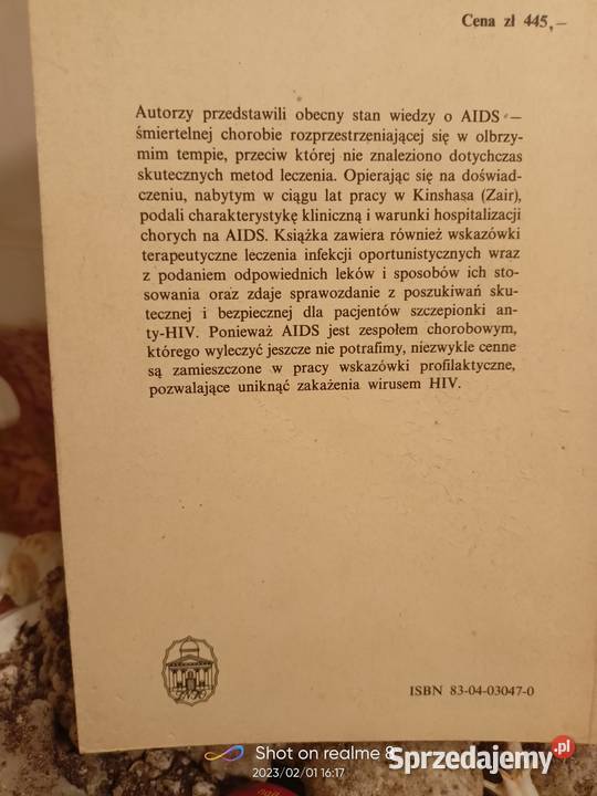 AIDS Skotnicki książki unikatowy egzemplarz Warszawa