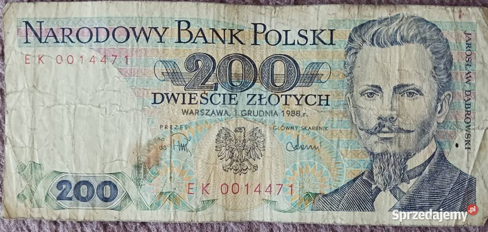 200 J Dąbrowski seria EK 1XII1988 r Konin