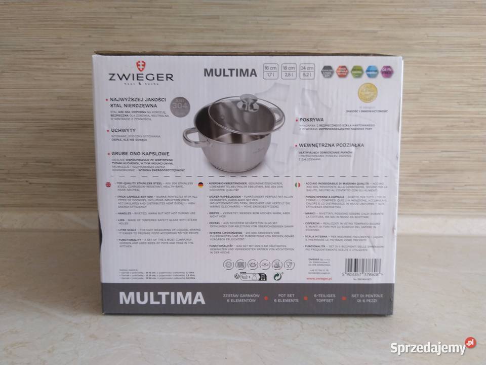 NAJTANIEJ Zestaw Garnków 3 Garnki 16 18 24