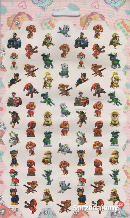 Skye Psi Patrol Zestaw Naklejki Nalepki 700 Mogilany sprzedam