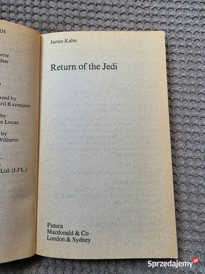 STAR WARS Return of the Jedi James Kahn Kraków sprzedam