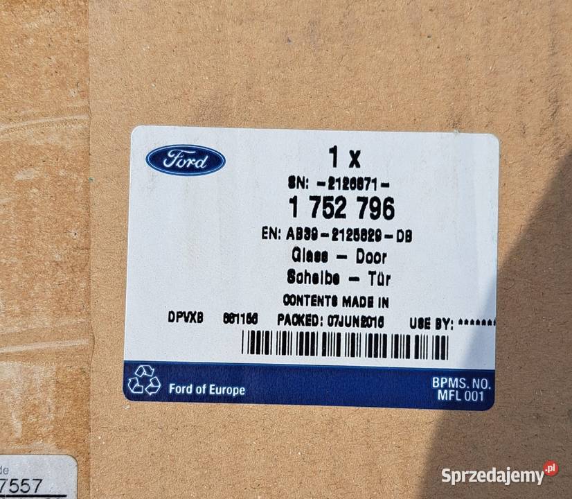 Szyby boczne tył Ford Ranger Pyrzyce sprzedam