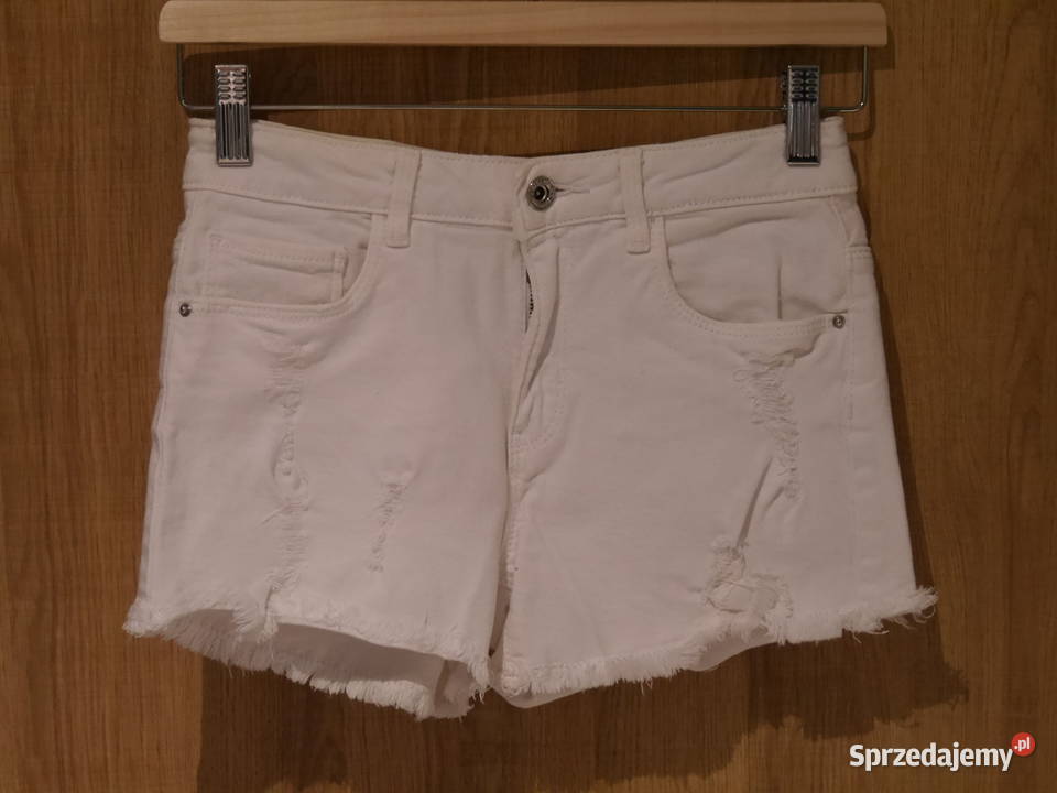 Zara świetne spodenki dziury przetarcia 152 Wrocław