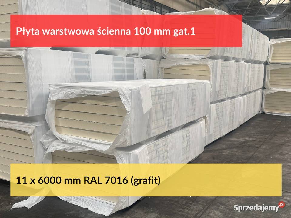 Płyta warstwowa ścienna 100 mm gat1 płyty Puszczykowo