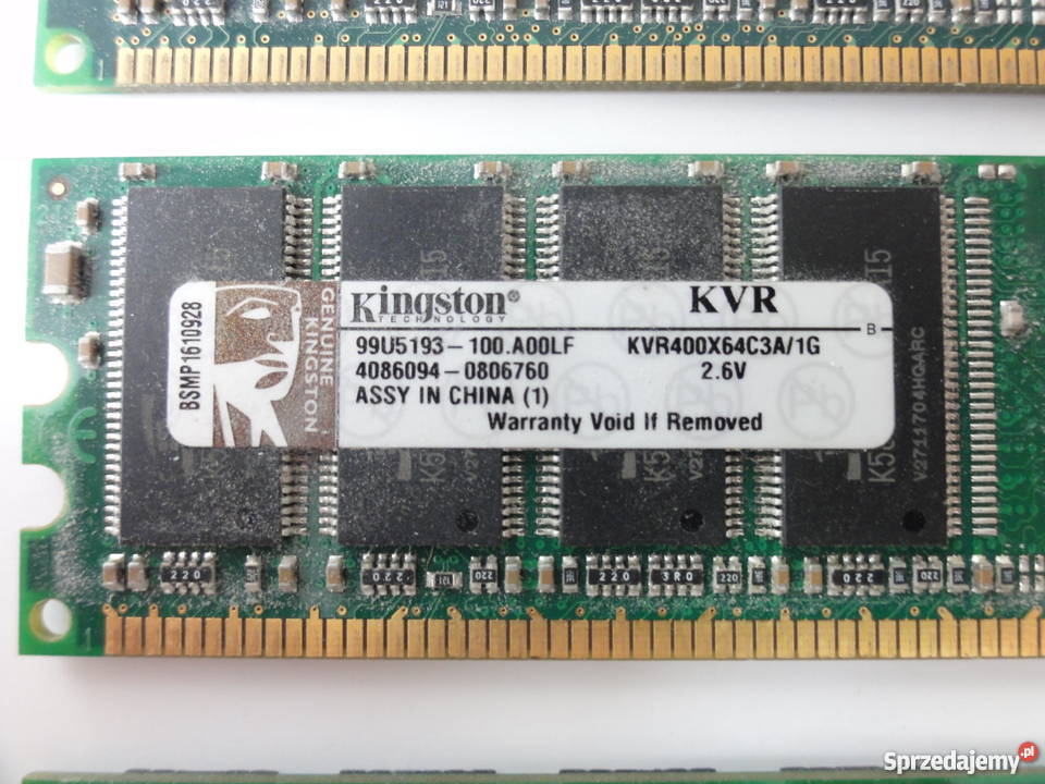 pamięć RAM DDR DIMM 1GB 512kB Wrocław - Sprzedajemy.pl