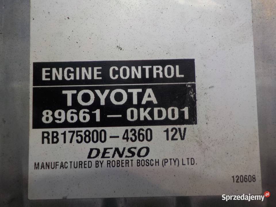TOYOTA HILUX VII 30 D4D 08r sterownik komputer Suków