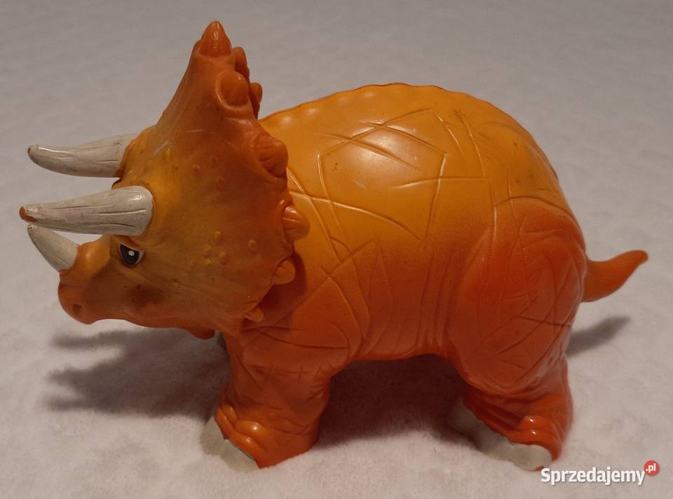 Dinozaur triceratops pomarańczowy 17 Zabawka Czeladź sprzedam