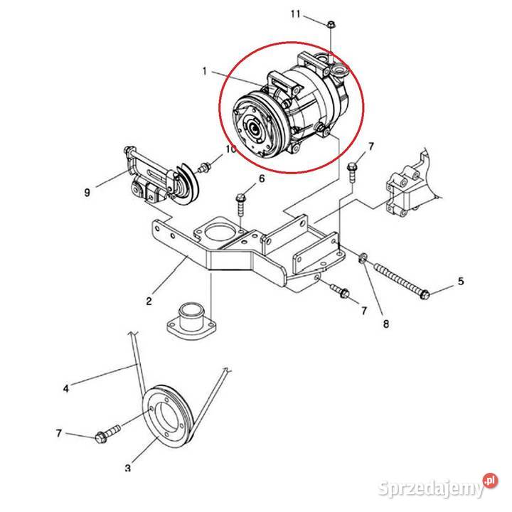 Kompresor klimatyzacji LS MT 335 LS MT 335 LS MT Tajęcina