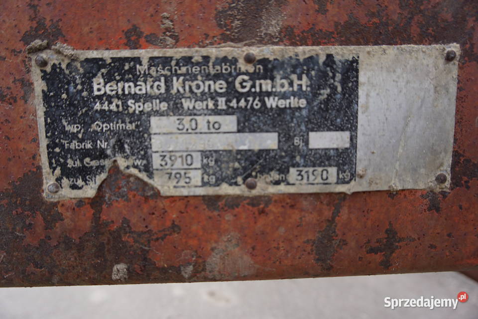 optimat 3T rozrzutnik KRONE taśma przesuwna mazowieckie Radom sprzedam