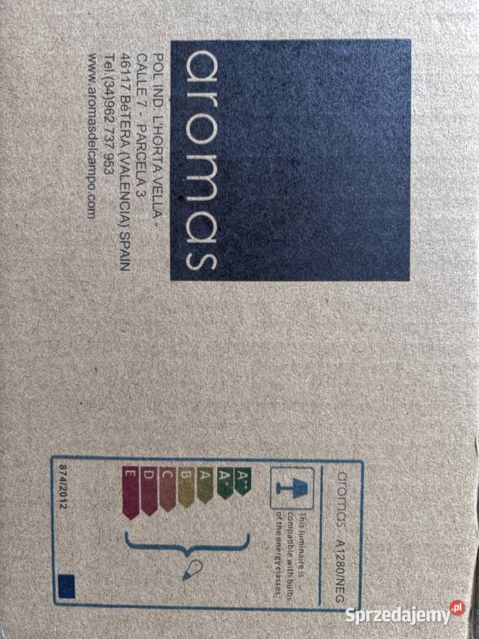 Aromas Lampa ścienna kinkiet marmur czarny metal Dobiesz