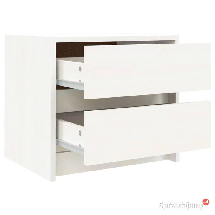 Szafka nocna biały 40x31x355 lite drewno sosnowe Warszawa