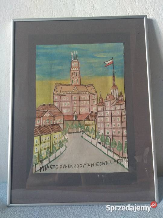 Obraz w typie NIKIFOR KRYNICKI autor nieznany Warszawa