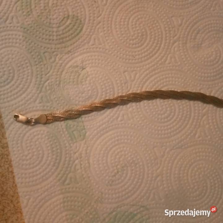 Srebrna bransoletka plecionka Lubartów