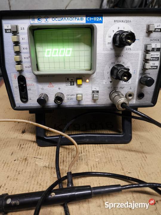 Kompaktowy radziecki oscyloskop C1 112A podkarpackie Lutoryż