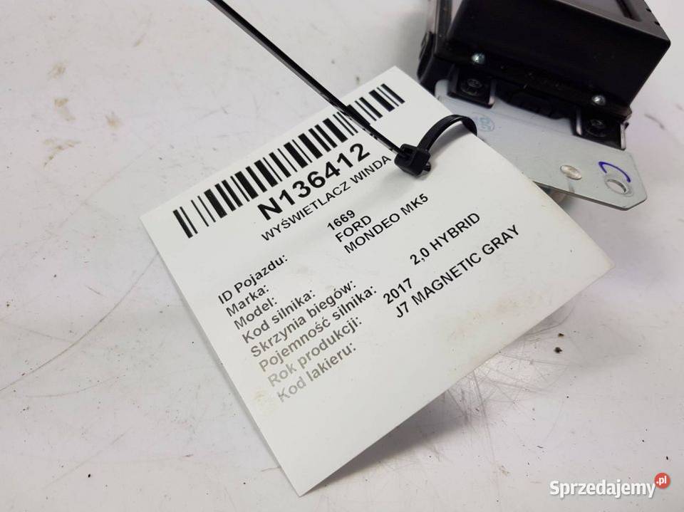WYŚWIETLACZ WINDA HS7T18B955CD FORD MONDEO MK5 Lipno sprzedam