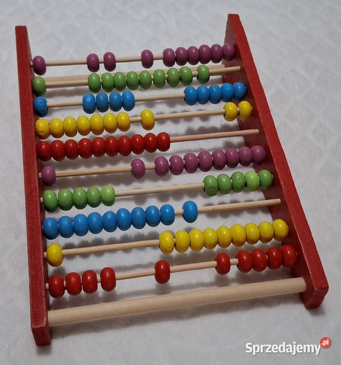 Liczydło drewniane do nauki liczenia 5x15x20 Czeladź sprzedam