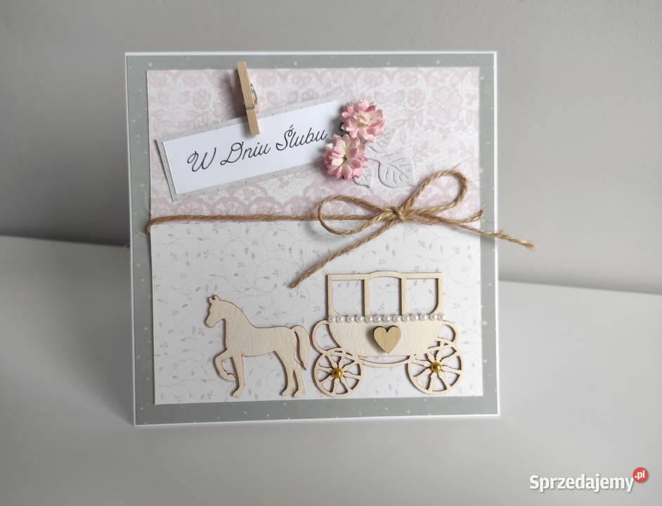 Kartka okolicznościowa ręcznie robiona na ślub Łódź