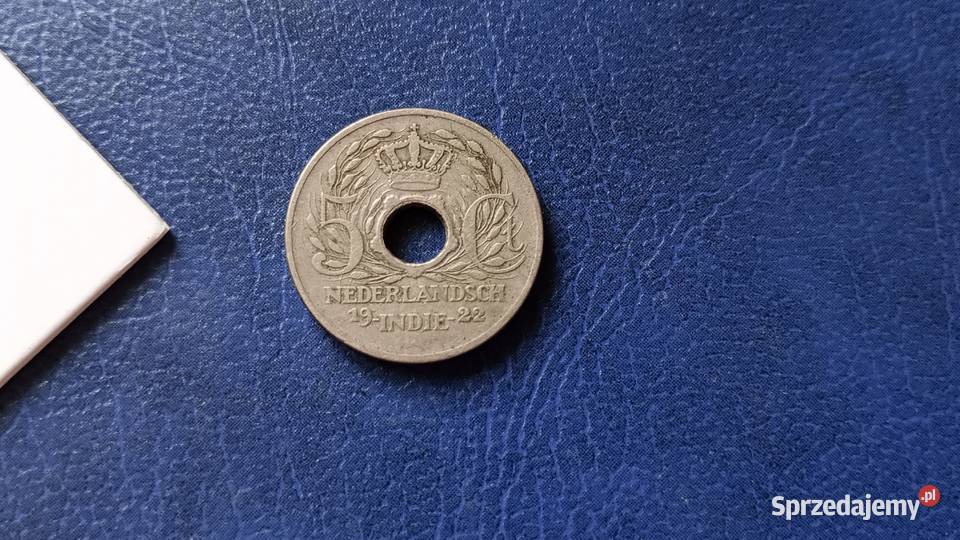 Stare monety 5 cent 1922 Holenderskie Indie podkarpackie Lesko