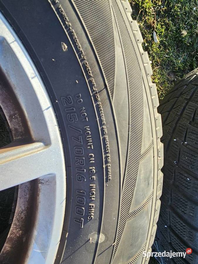Koła zimowe 5x1143 16 na felgach aluminiowych Łask sprzedam