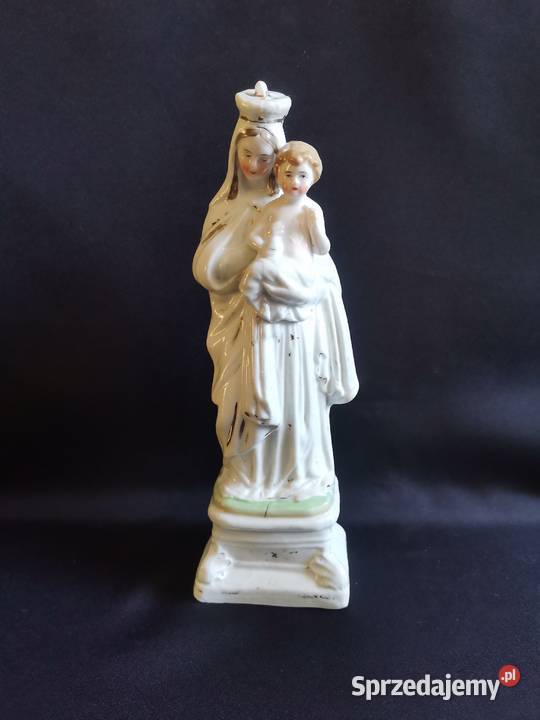Stara przedwojenna porcelana figurka Matka Boska Siemianowice Śląskie