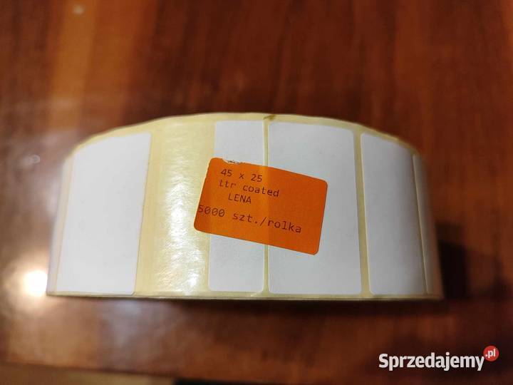 Etykiety samoprzylepne 5000 45 x 25 Łódź sprzedam