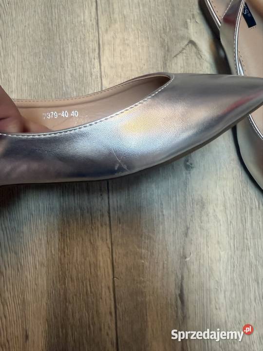 40 Srebrnej baleriny wieczorowe z odkrytą Pięta Balerinki Kraków