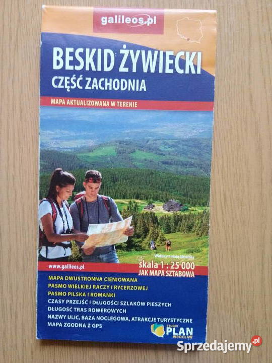 Mapa Beskid Żywiecki część zachodnia 125000