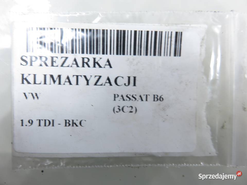 KOMPRESOR KLIMATYZACJI VW PASSAT B6 19 TDI