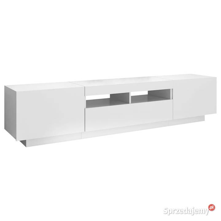 Szafka TV z oświetleniem LED biała 180x35x40 mazowieckie Warszawa sprzedam