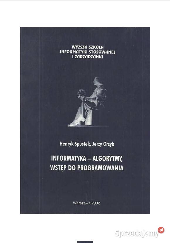 Informatyka algorytmy wstęp do programowania Łódź sprzedam