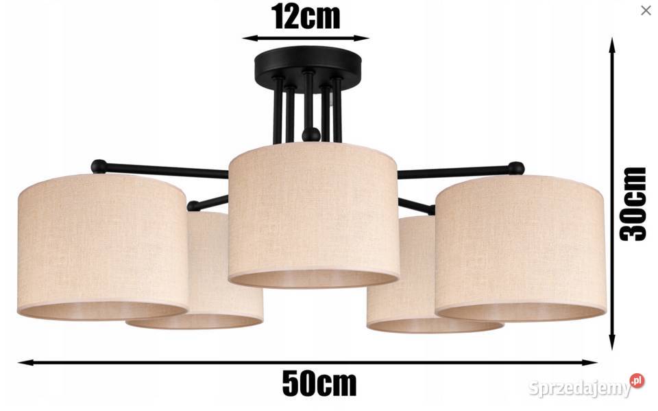 LAMPA WISZĄCA SUFITOWA 5 kloszy ABAŻUR BOHO JUTA podlaskie Choroszcz sprzedam
