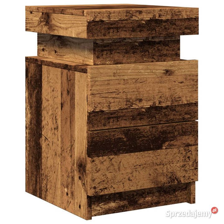 Szafka nocna z LED stare drewno 35x39x55 Warszawa sprzedam