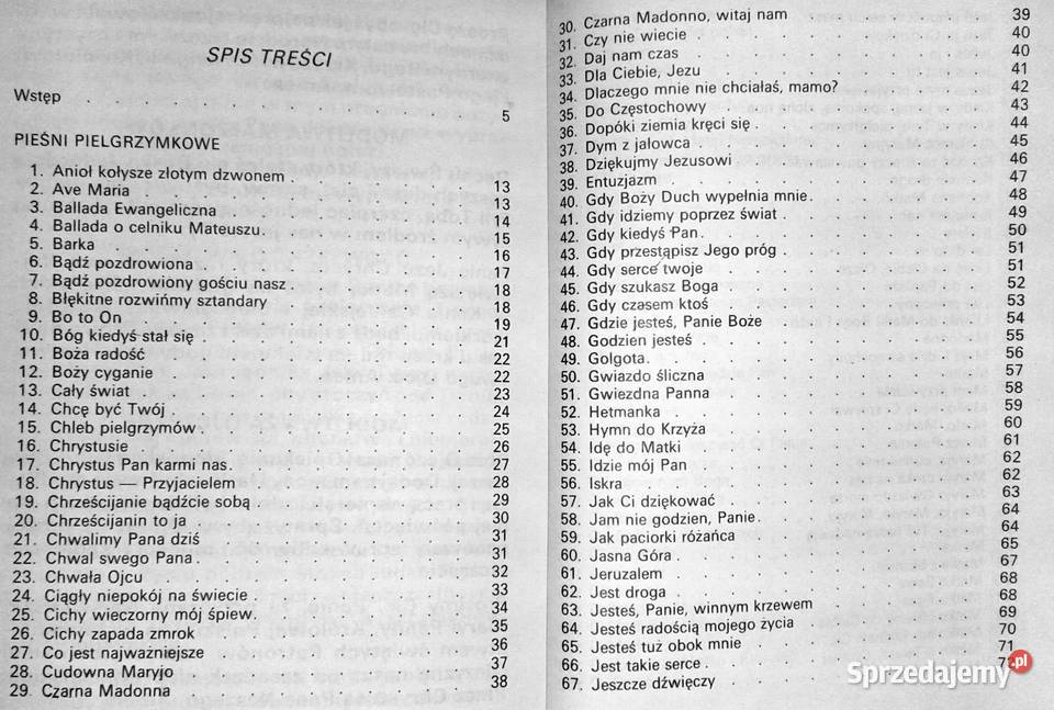Śpiewnik pielgrzymkowy O Szczepan W Kośnik Chełm