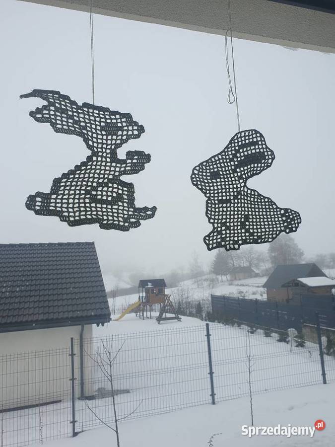 Zajączek Wielkanocny ozdoba okienna Jastków