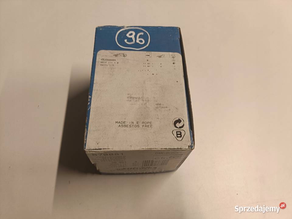 KLOCKI HAMULCOWE VW Golf III Vento PRZEDNIE osobowe sprzedam