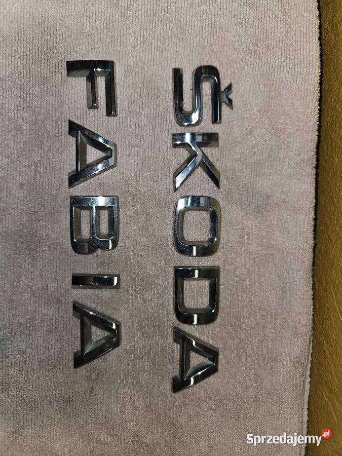 Napis emblemat litery skoda fabia III Kraków