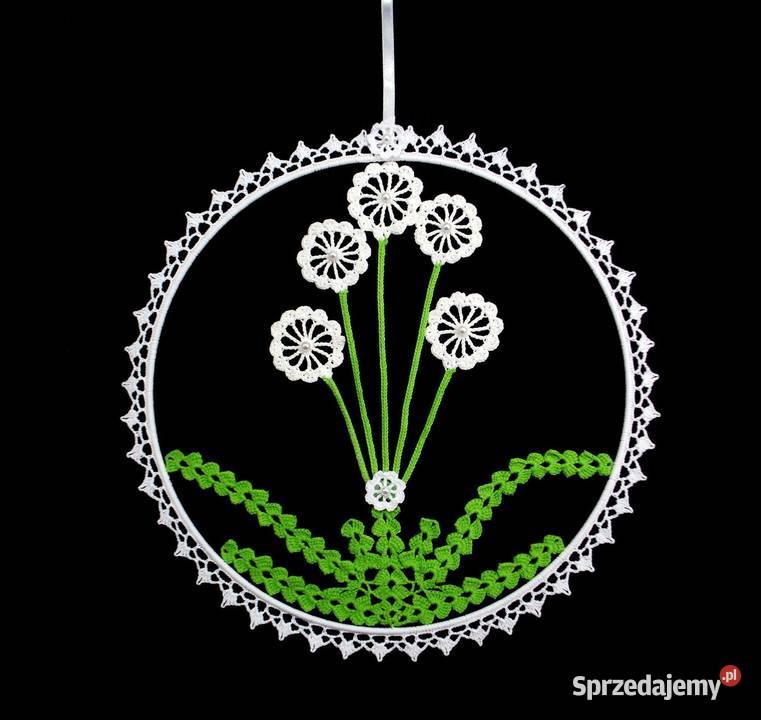 Zawieszka ozdoba na okno szydełkowa 30 Z125 Kluczbork