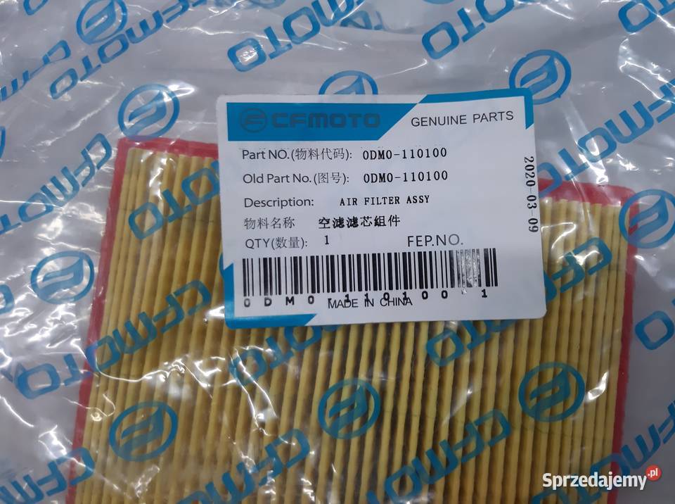 Filtr powietrza cf moto cfmoto NK 250 motocykl Gostynin