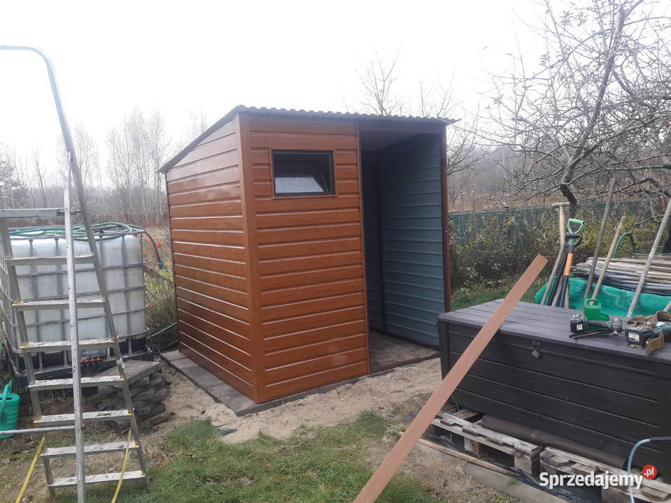 Garaż Blaszany Schowek ogrodowy Magazyn Domowy Stopnica