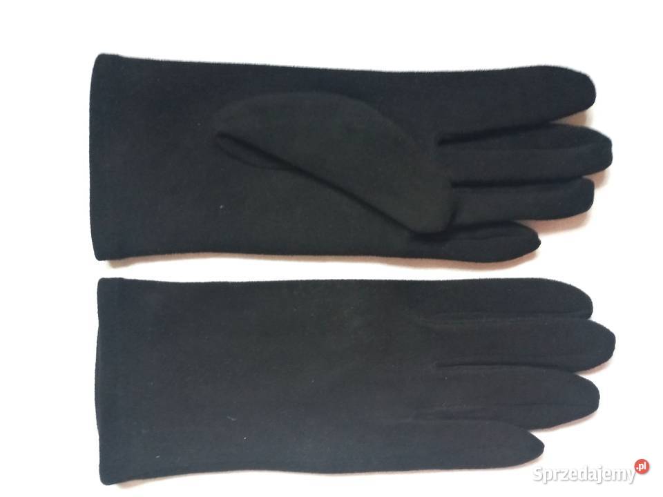 RĘKAWICZKI damskie CZARNE Przejściowe r SM stan Dla kobiet