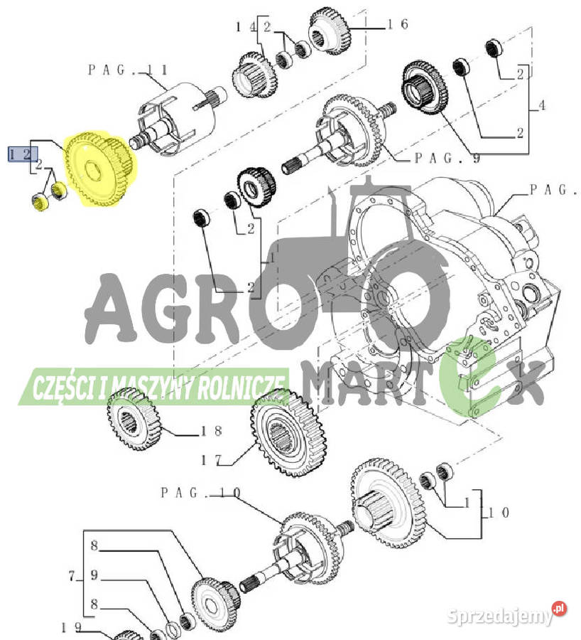 219295A1 76086210 KOŁO ZĘBATE CNH Wichrów