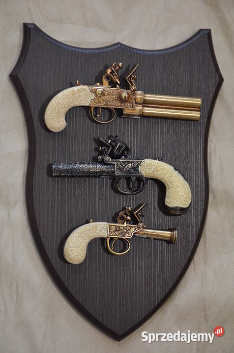 Replika broni pistolet skałkowy pocket flintlock wielkopolskie Środa Wielkopolska
