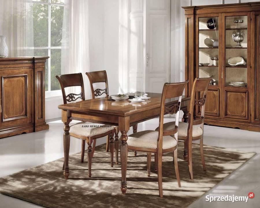 Klasyczny stół Genewa ryflowany prostokątny Meble Przemyśl