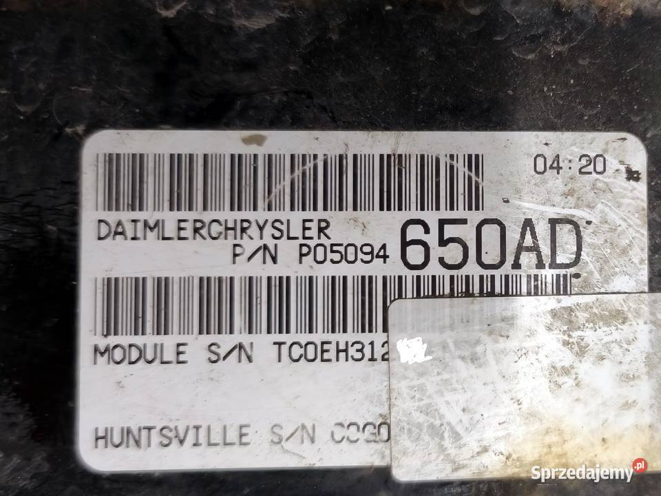 Sterownik silnika ECU P05094650AD Chrysler Rymanów